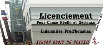  licenciement pour cause réelle et sérieuse