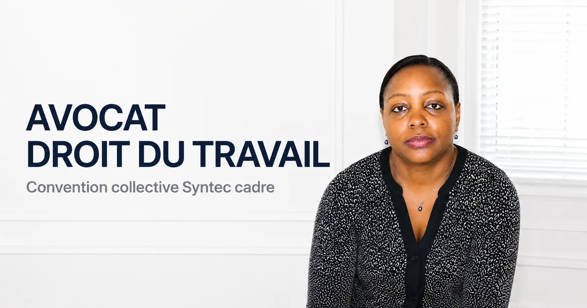 avocat droit du travail syntec cadre