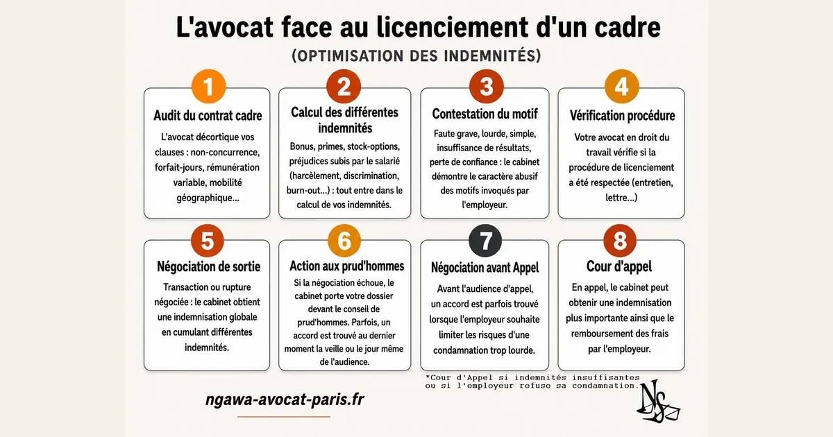 calcul des indemnités de licenciement cadre