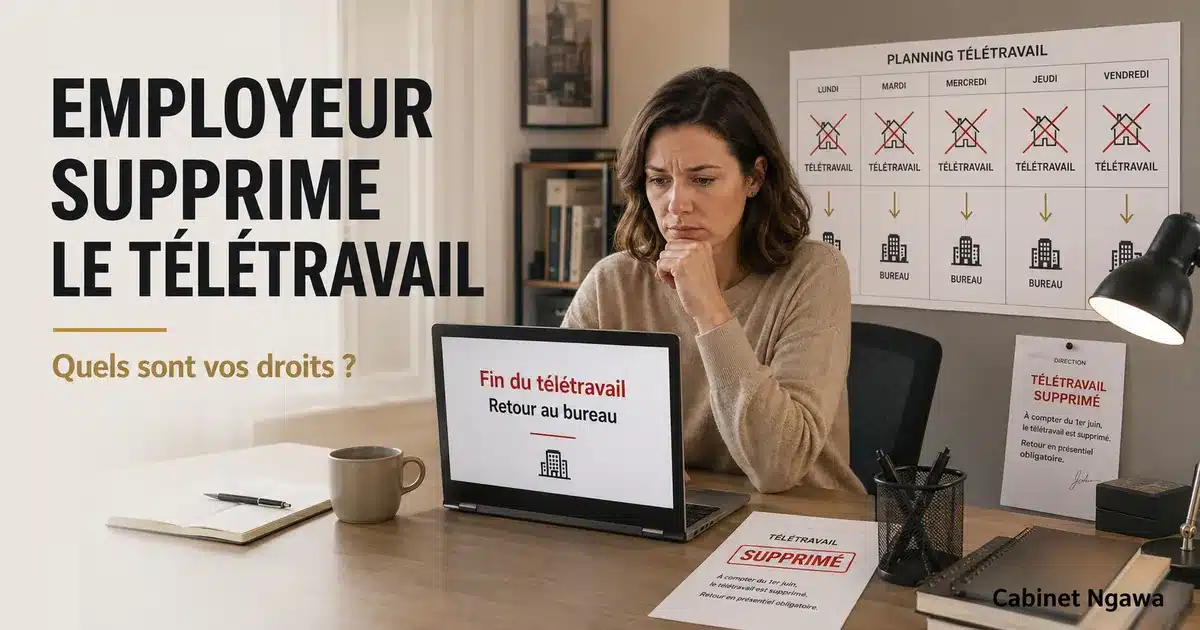employeur supprime le télétravail