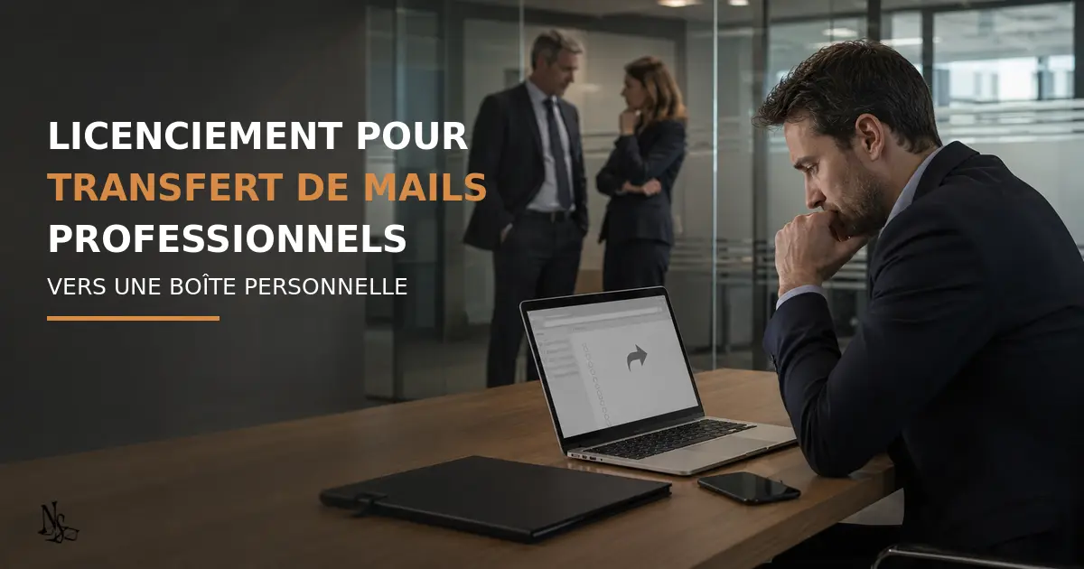 Salarié menacé de licenciement pour transfert de mails professionnels vers une boîte personnelle