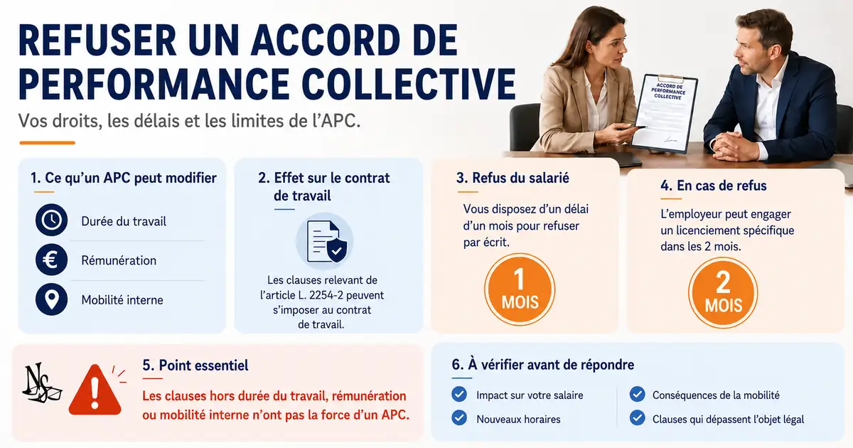 Droit de Refuser un accord de performance collective