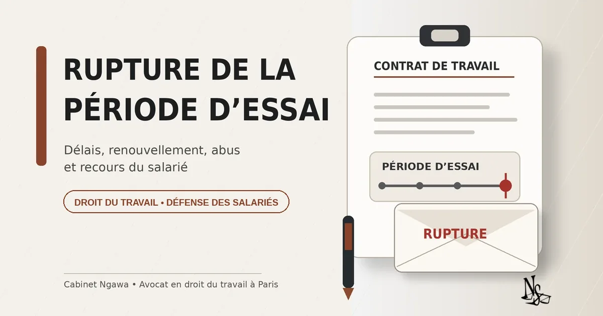 Rupture de la période d'essai
