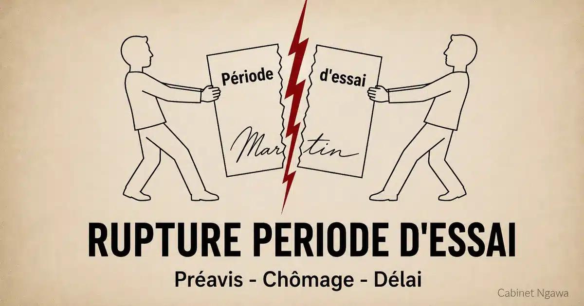 rupture de la période d'essai : chomage, délai, préavis
