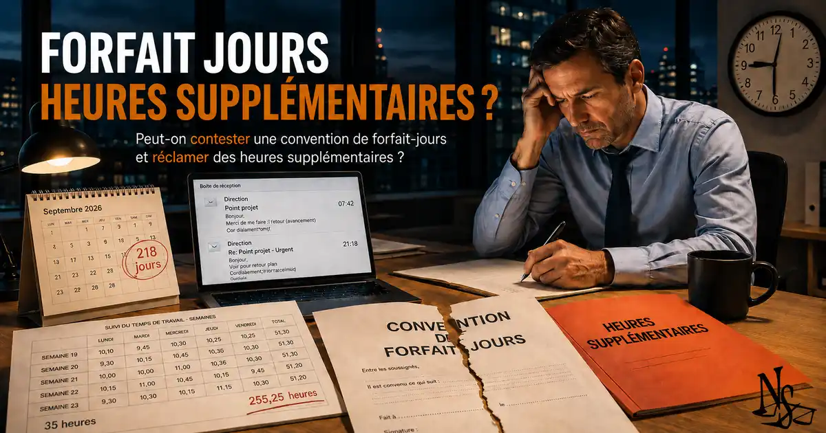forfait jours heures supplémentaires