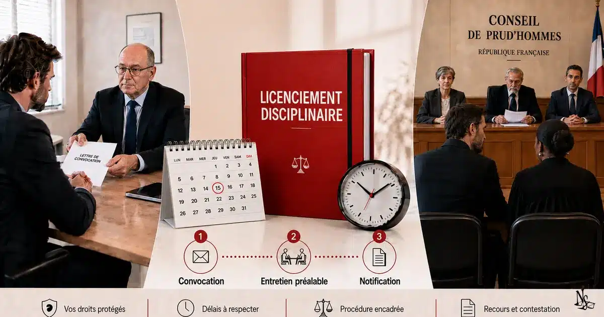 Avocat Licenciement disciplinaire : procédure, délais et recours du salarié