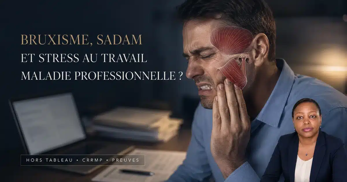 Bruxisme, SADAM et stress au travail : maladie professionnelle