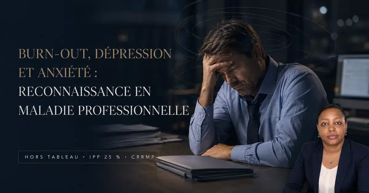 burn out et dépression reconnaissance maladie professionnelle