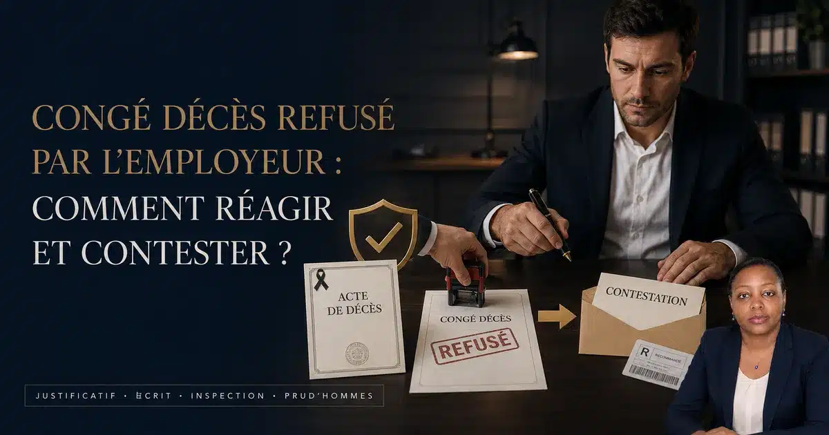 Congé décès refusé par l’employeur : comment réagir et contester ?