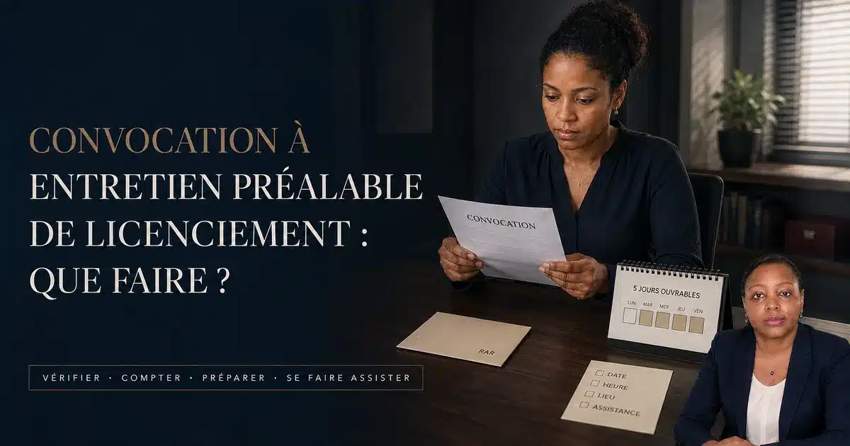 Convocation à entretien préalable de licenciement : que faire ?