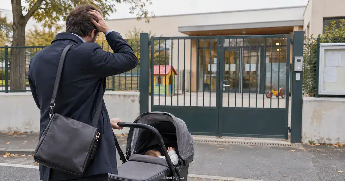 Nounou malade ou crèche fermée : puis-je m’absenter du travail