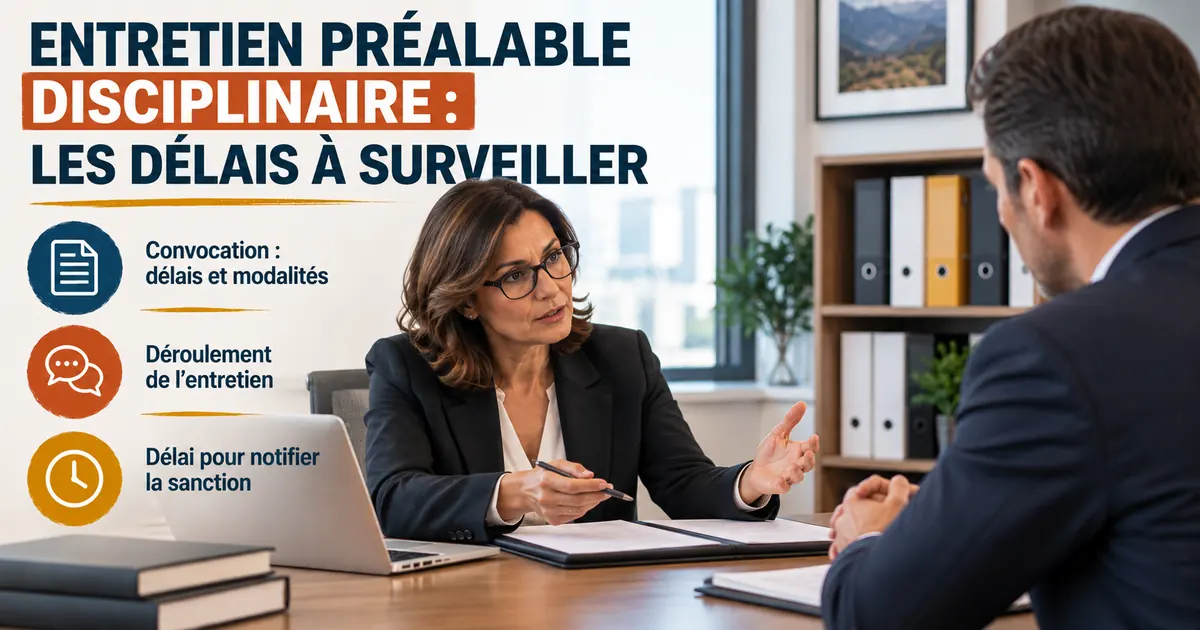 Entretien préalable disciplinaire : les délais à surveiller