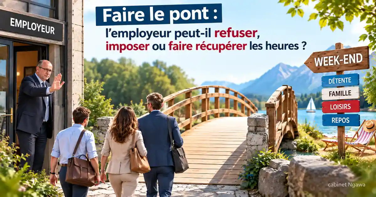 Faire le pont : l’employeur peut-il refuser, imposer ou faire récupérer les heures