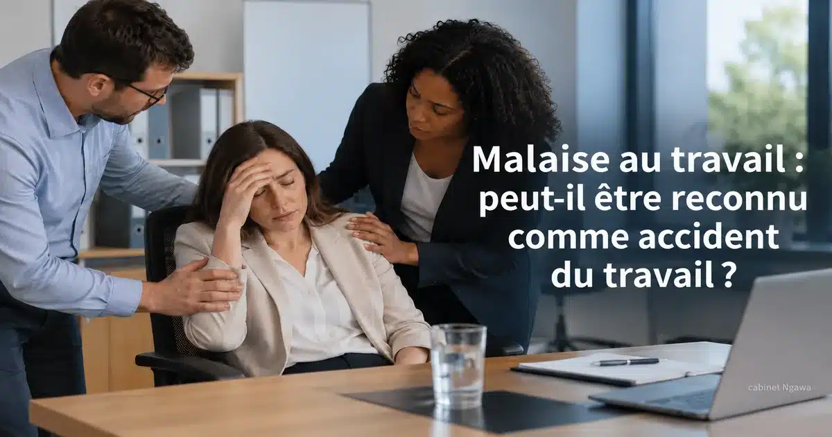 Malaise au travail : peut-il être reconnu comme accident du travail
